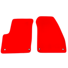 Red Floor Mats for Jeep Renegade Plug-in Hybrid (2020-2024) Co Driver with Fixing System | AutoWin