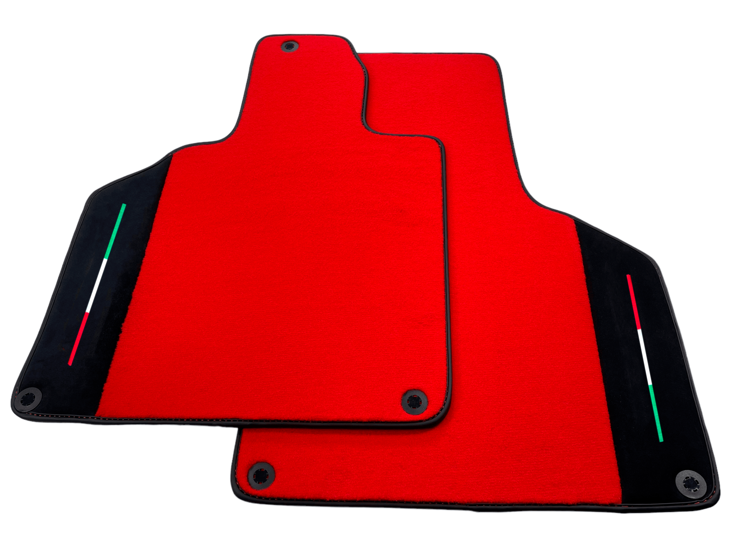 Customizable Red Floor Mats for Lamborghini Gallardo With Alcantara Leather