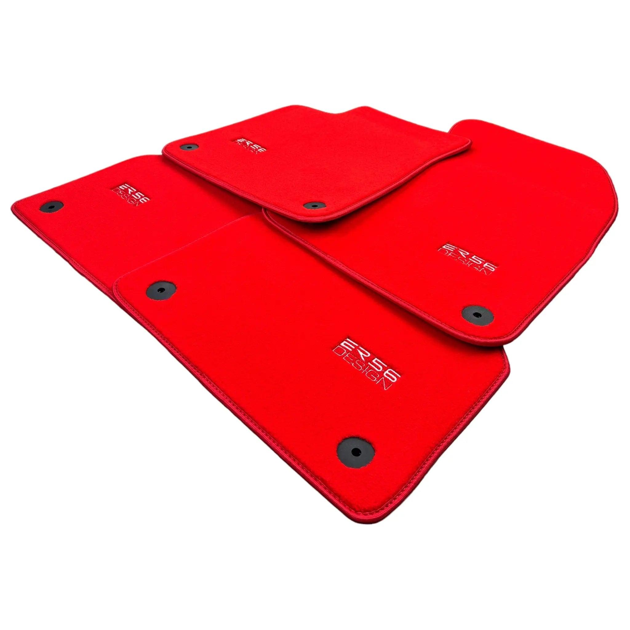 Red Floor Mats for Audi A1 3-door Hatchback 2010-2018 | ER56 Design