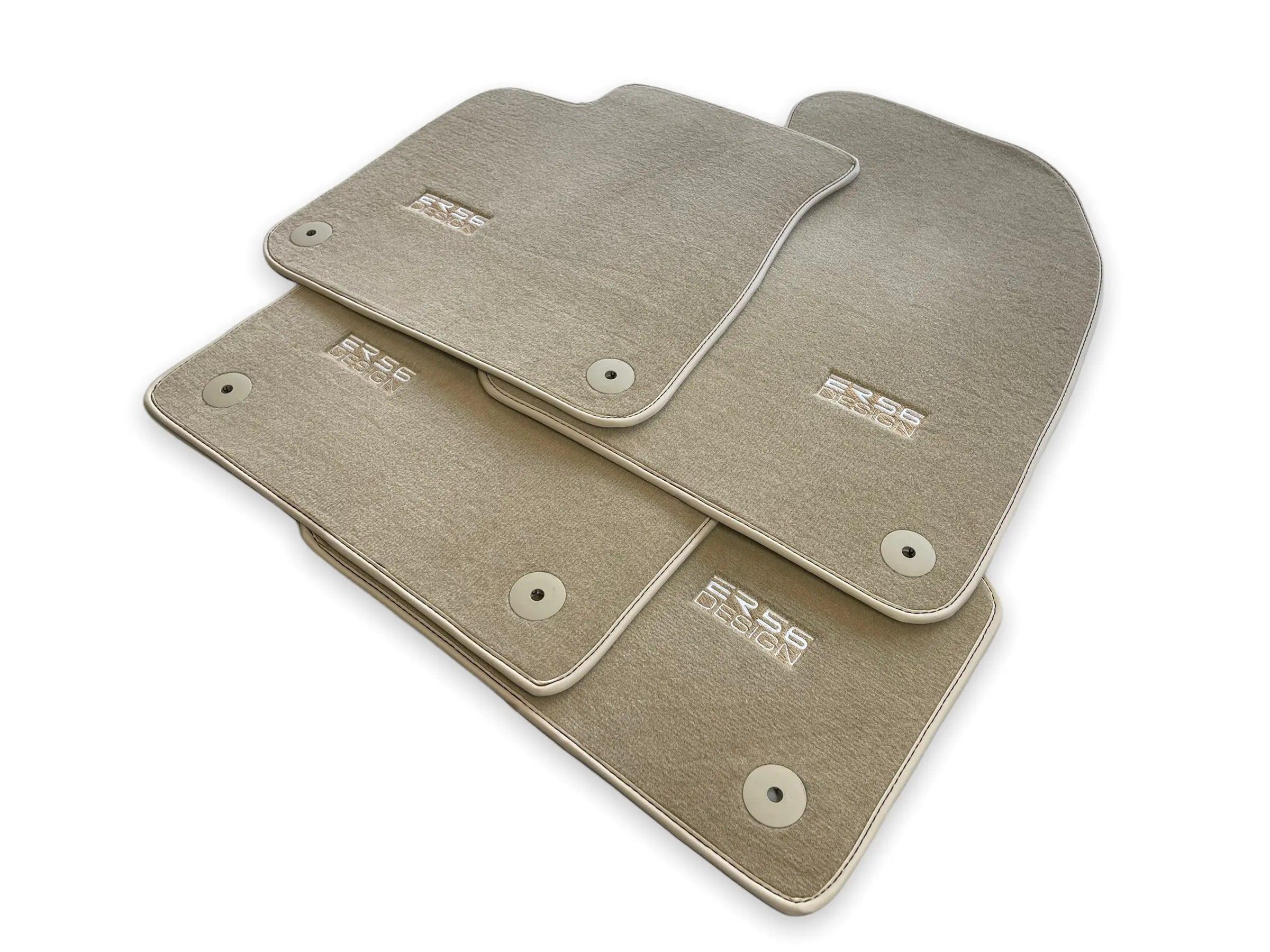 Beige Floor Mats for Audi A1 - 5-door Hatchback (2019-2024) | ER56 Design