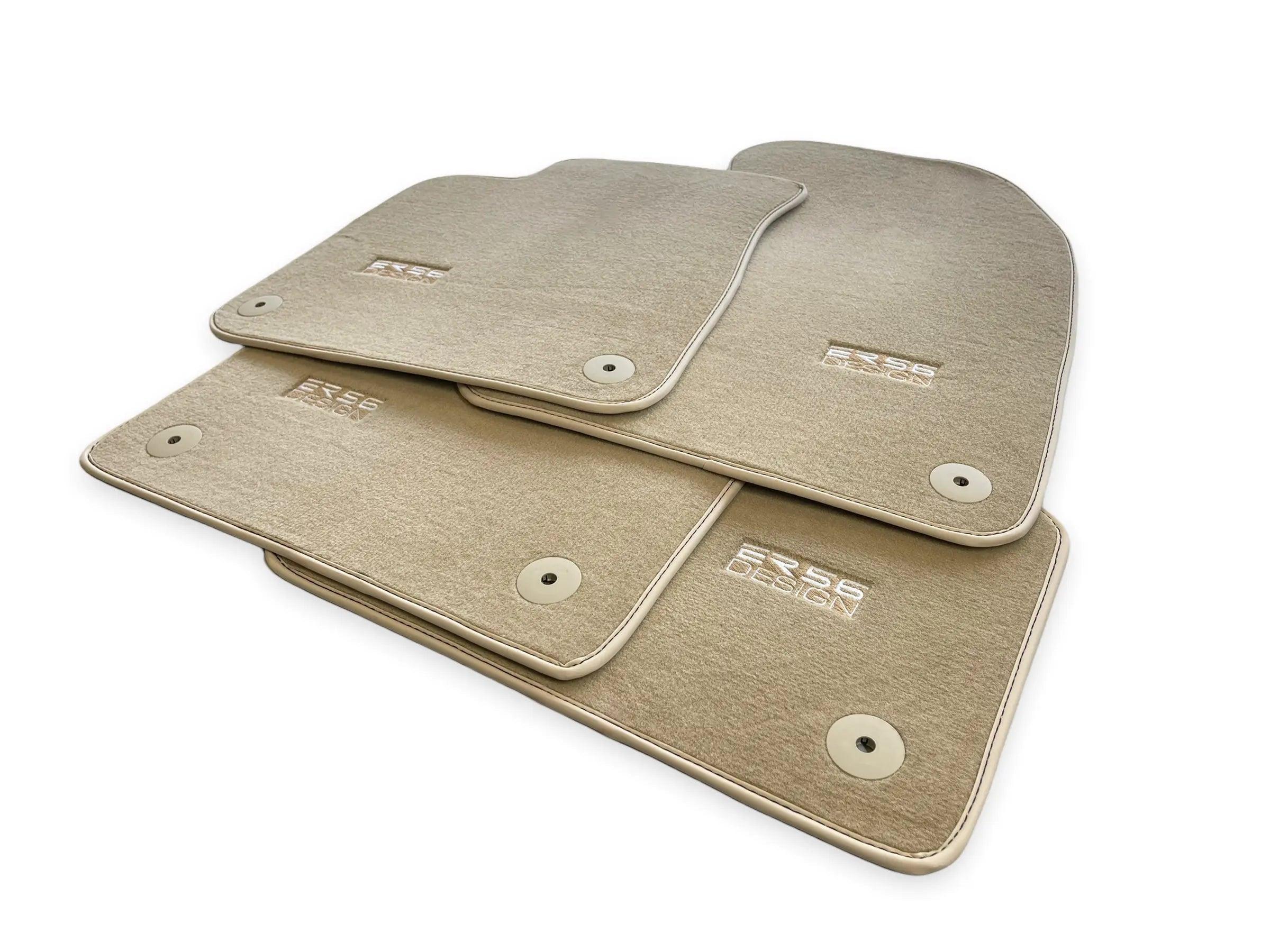 Beige Floor Mats for Audi A1 - 5-door Hatchback (2019-2024) | ER56 Design