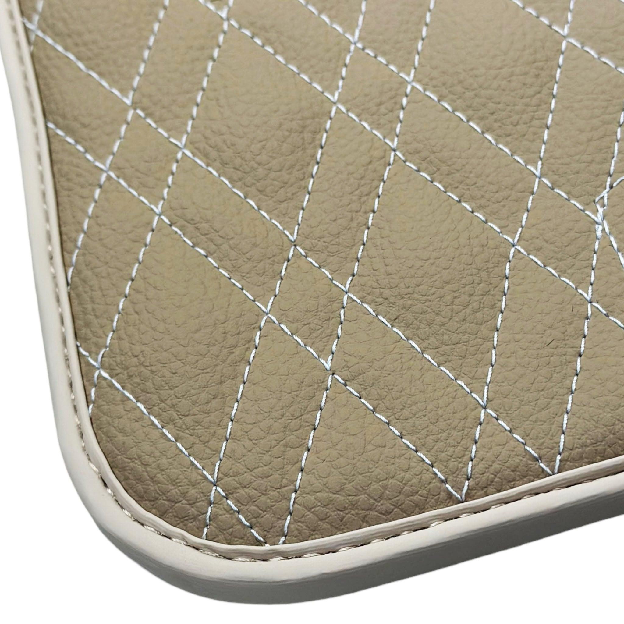 Beige Leather Floor Mats For BMW 4 Series G26 Gran Coupe