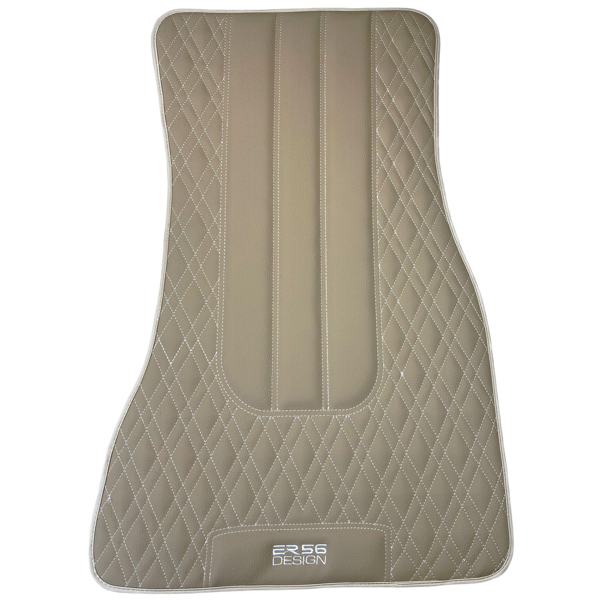 Beige Leather Floor Mats For BMW M5 E34