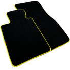 Black Floor Floor Mats For BMW 1 Series F40 | Fighter Jet Edition Autowin Brand | Yellow Trim