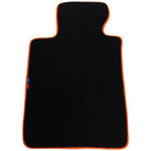 Black Floor Floor Mats For BMW 2 Series F45 | Orange Trim