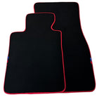 Black Floor Mats For BMW 3 Series E36 4-door Sedan | Red Trim