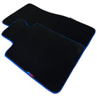 Black Floor Mats For BMW 4 Series G26 Gran Coupe | Blue Trim