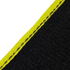 Black Floor Mats For BMW M2 G87 | Fighter Jet Edition | Yellow Trim