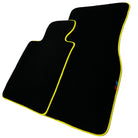 Black Floor Mats For BMW M2 G87 | Fighter Jet Edition | Yellow Trim