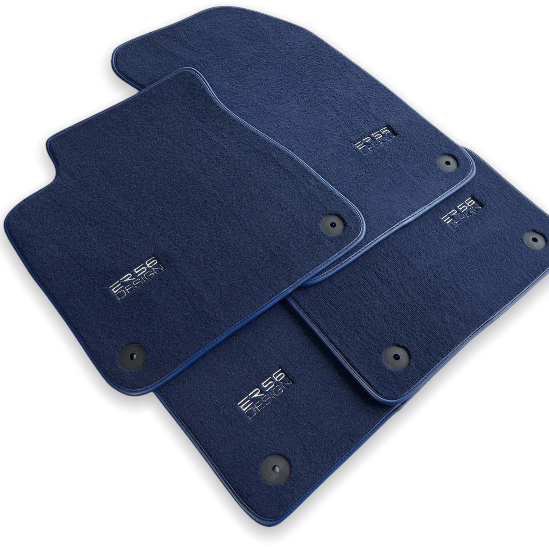 Dark Blue Floor Mats for Audi A1 3-door Hatchback 2010-2018 | ER56 Design