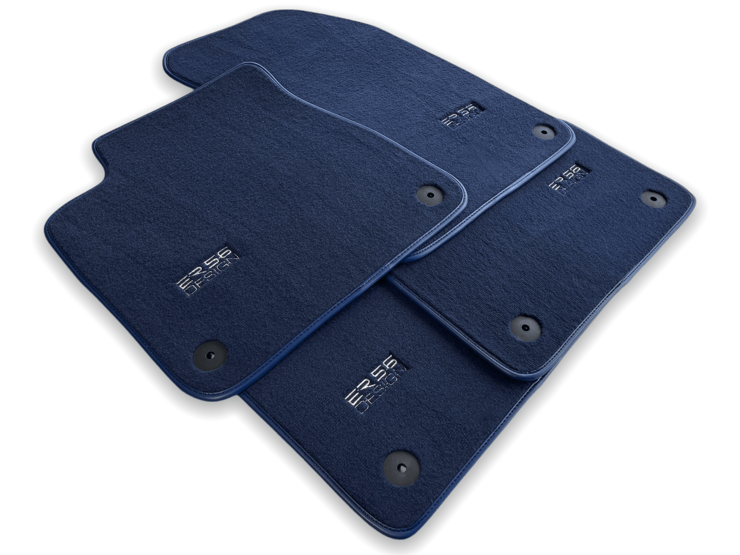 Dark Blue Floor Mats for Audi A1 3-door Hatchback 2010-2018 | ER56 Design