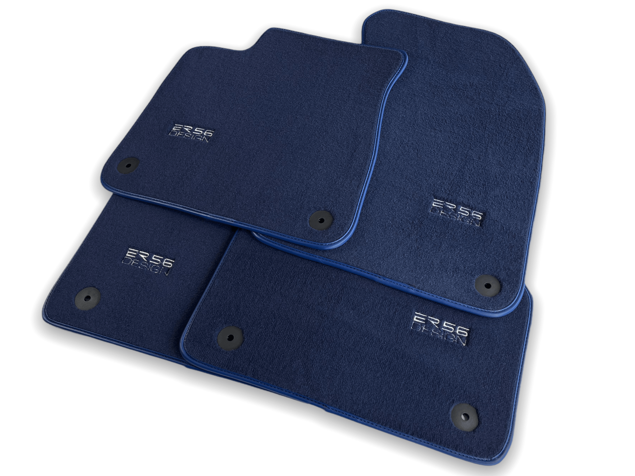 Dark Blue Floor Mats for Audi A2 2000-2005 8Z | ER56 Design