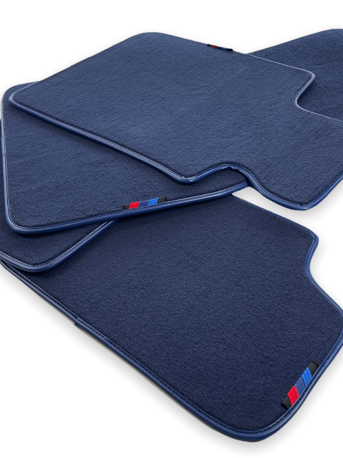 Dark Blue Floor Mats For BMW M4 Series F82 With M Package - AutoWin