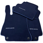 Dark Blue Floor Mats For Mercedes Benz E-Class A207 Convertible (2010-2013) | Limited Edition