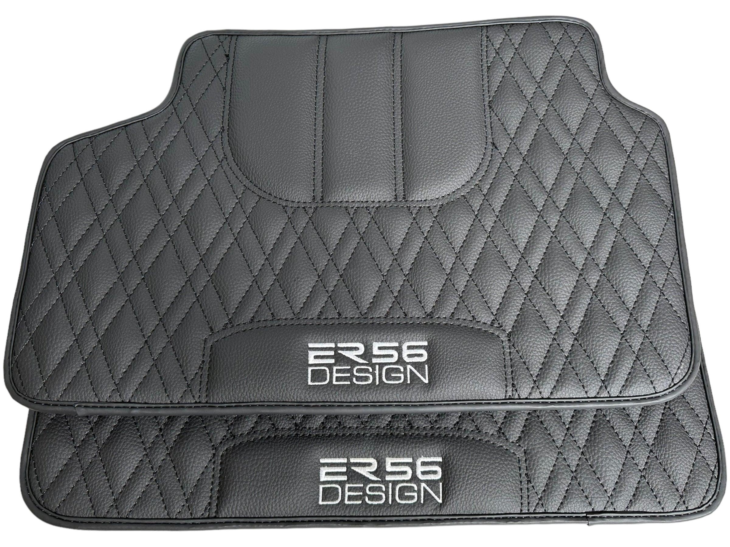 Floor Mats For BMW M2 Series F87 Black Leather Er56 Design - AutoWin