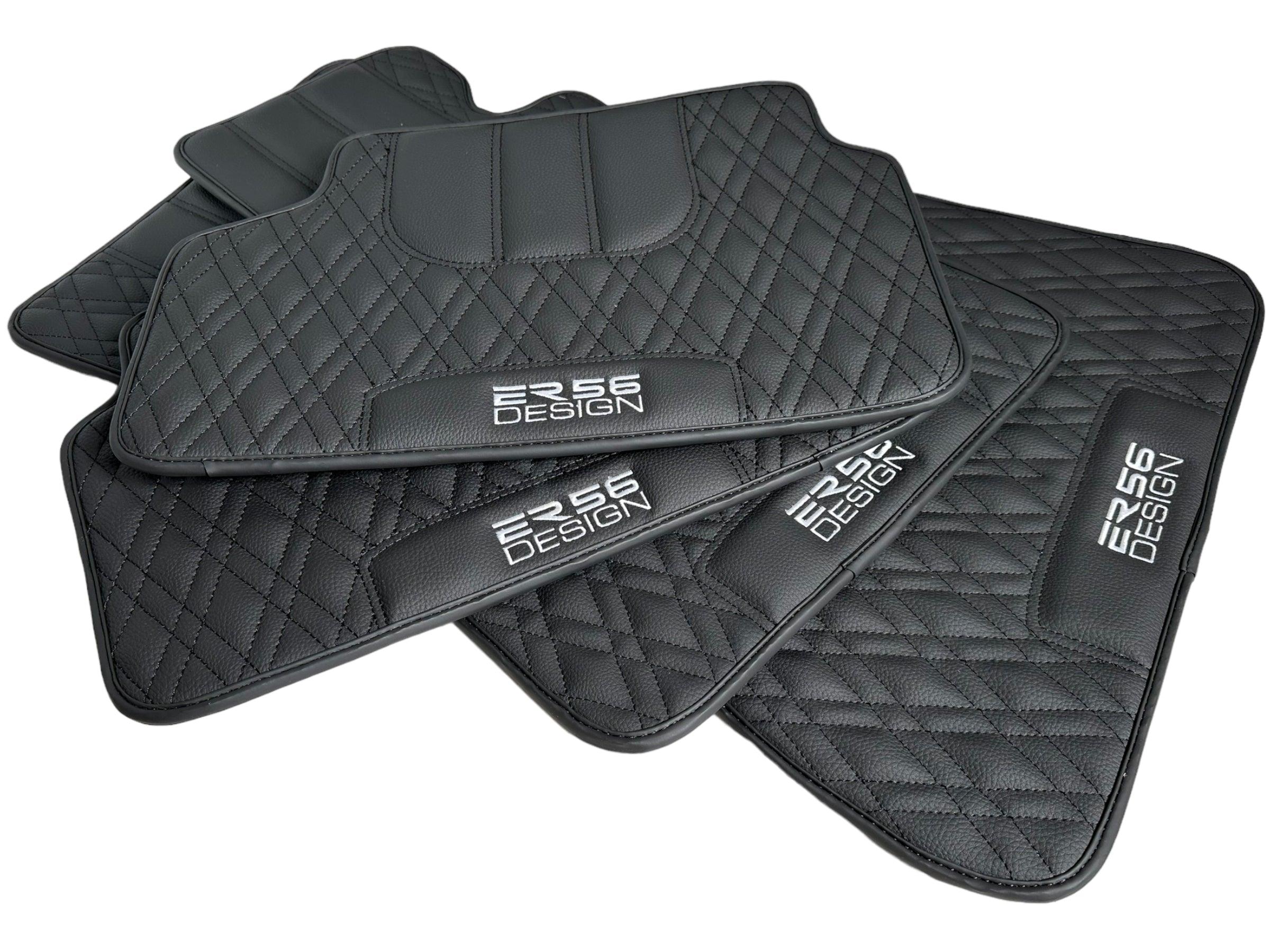 Floor Mats For BMW M3 E36 Black Leather Er56 Design - AutoWin