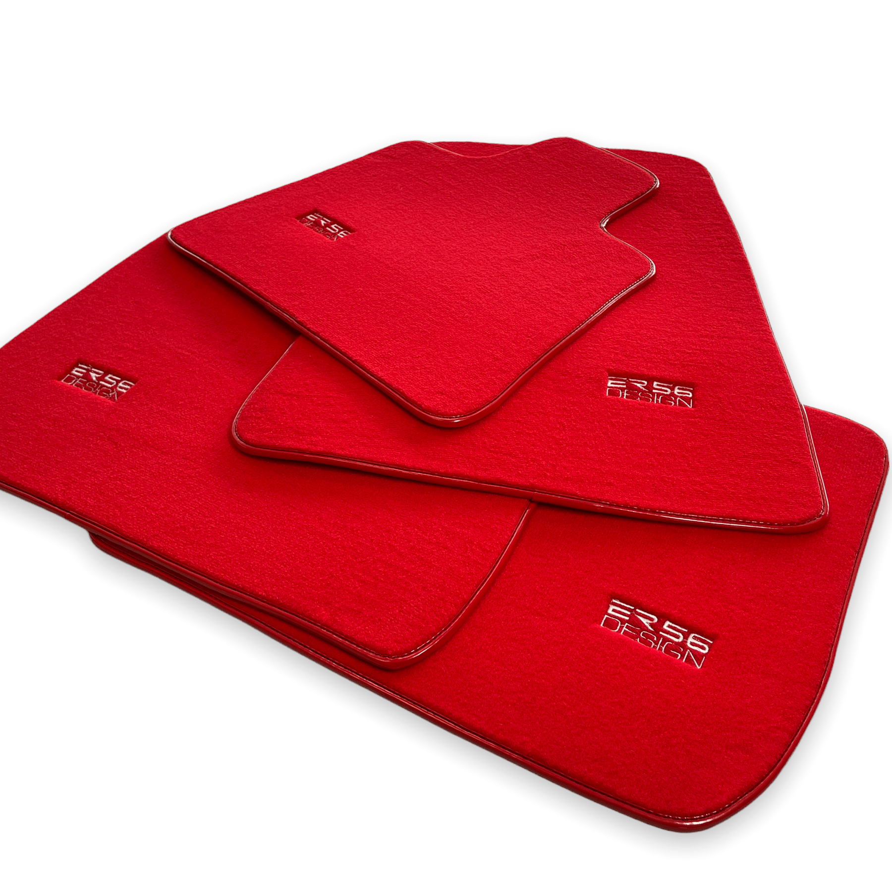 Floor Mats For Rolls Royce Wraith 2013–2023 Red Er56 Design - AutoWin