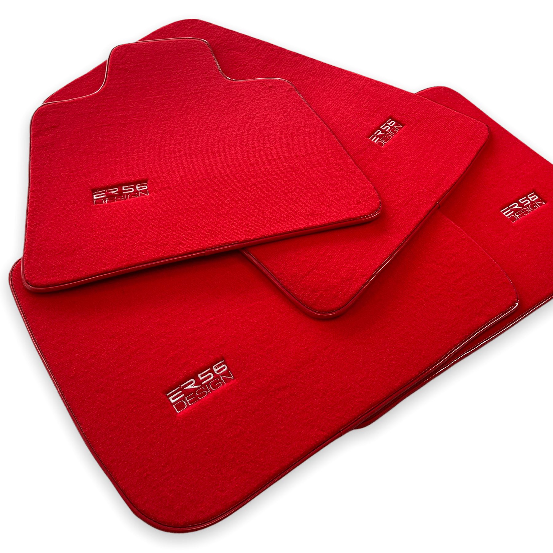 Floor Mats For Rolls Royce Wraith 2013–2023 Red Er56 Design - AutoWin