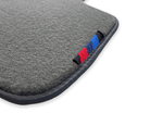 Gray Red Floor Mats For BMW 2 Series F22 With M Package AutoWin Brand - AutoWin