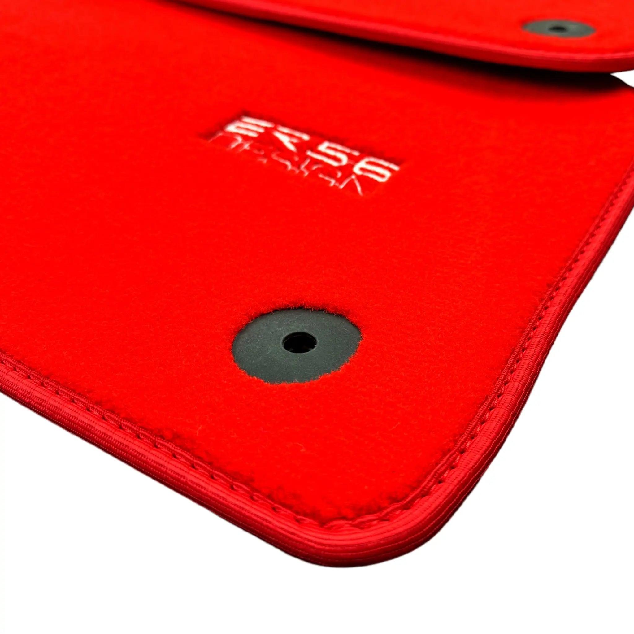 Red Floor Mats for Audi A1 3-door Hatchback 2010-2018 | ER56 Design