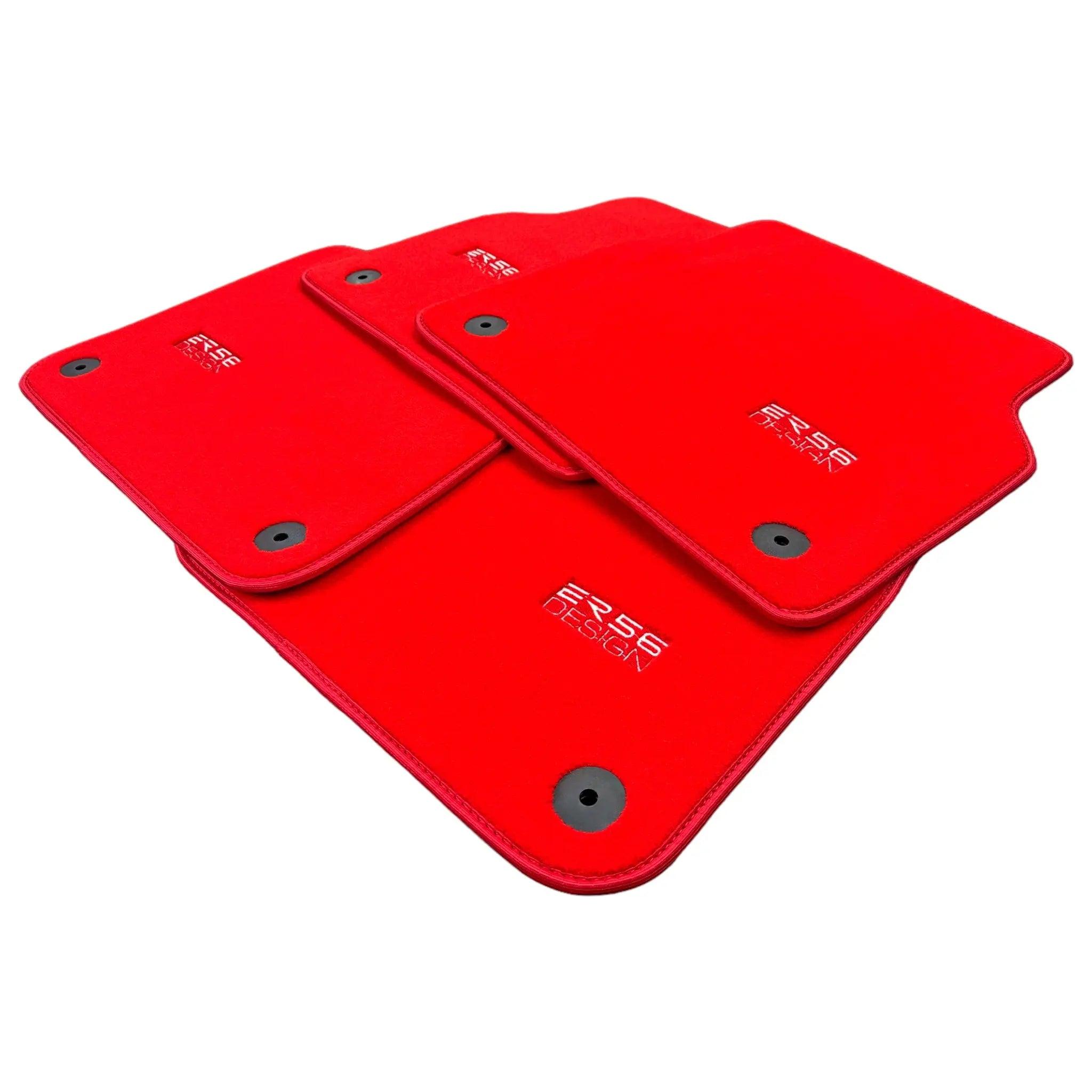 Red Floor Mats for Audi A1 3-door Hatchback 2010-2018 | ER56 Design