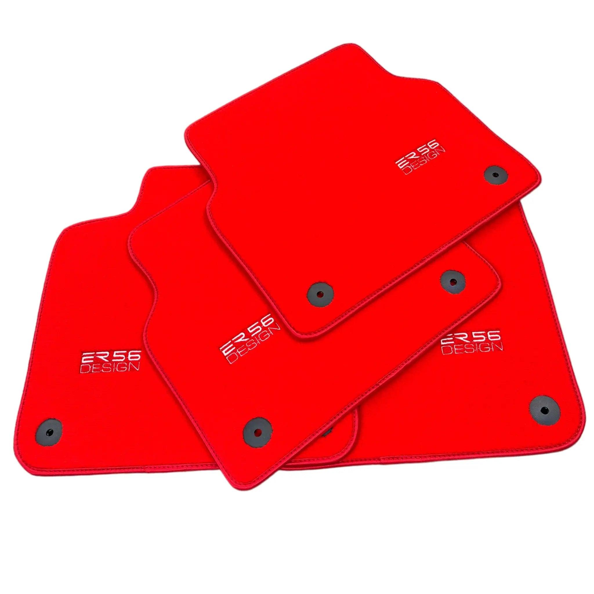 Red Floor Mats for Audi A1 - 5-door Hatchback (2019-2024) | ER56 Design