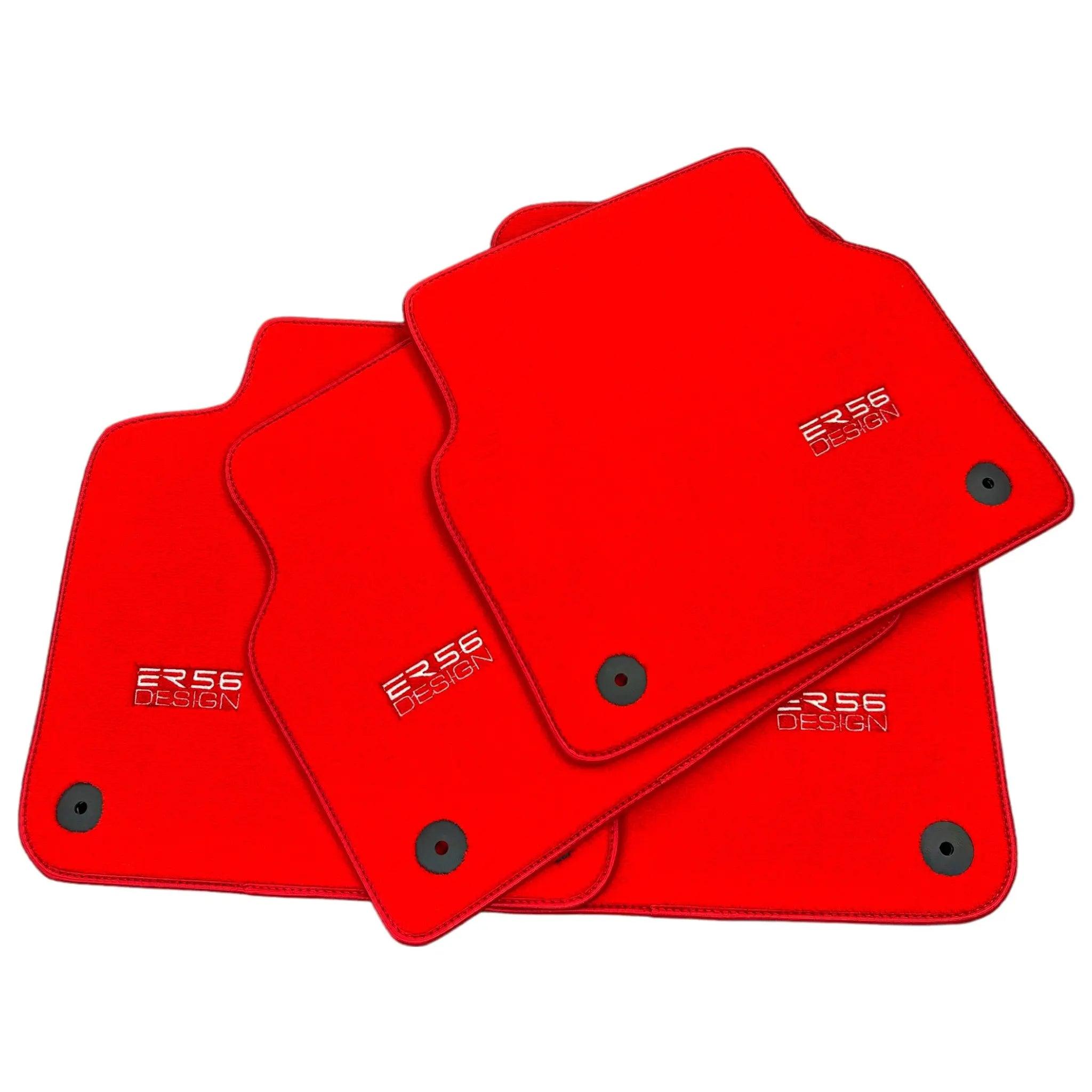 Red Floor Mats for Audi A1 - 5-door Hatchback (2019-2024) | ER56 Design