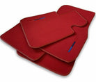 Red Floor Mats For BMW 3 Series E90 With M Package - AutoWin