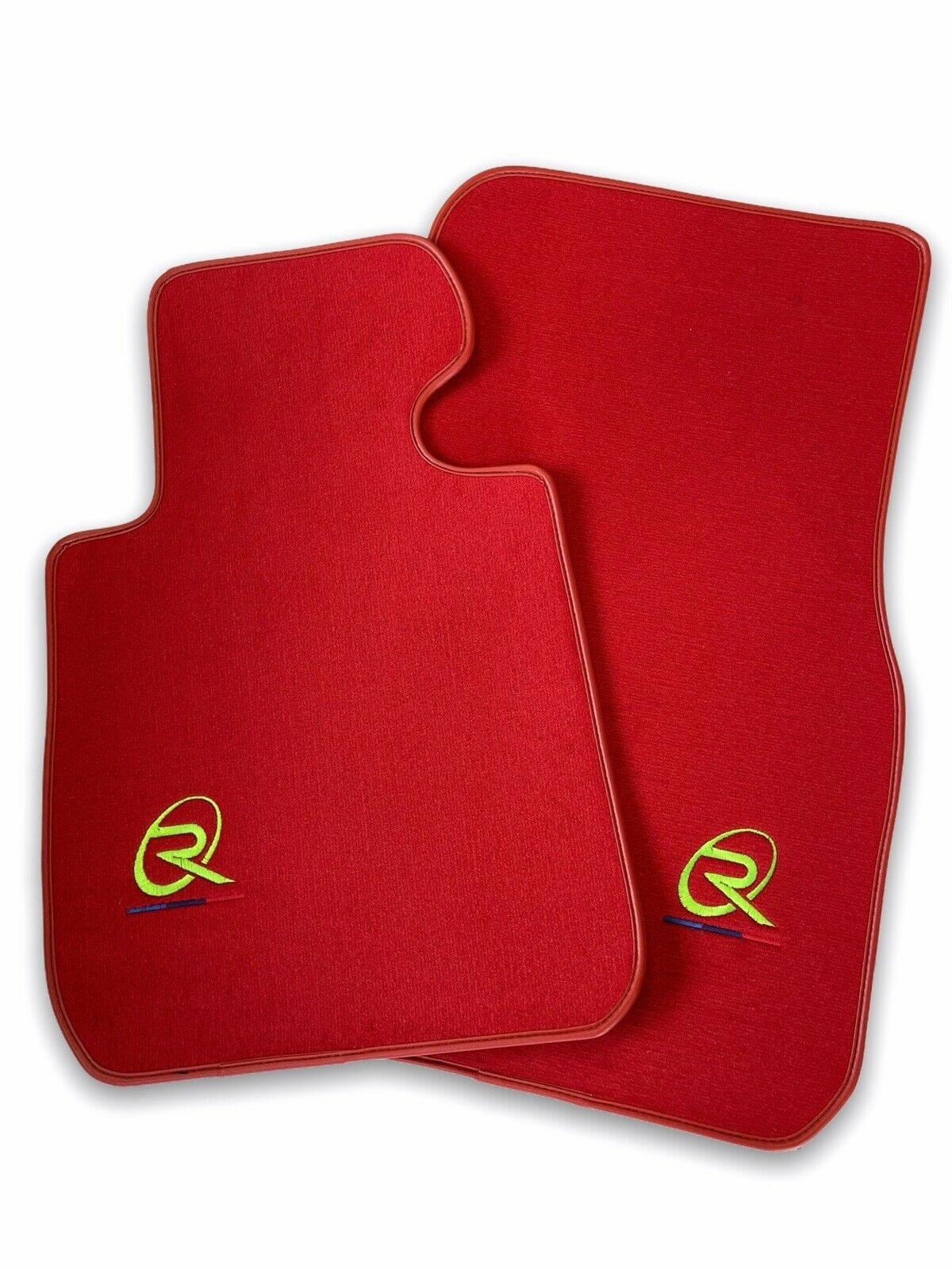 Red Floor Mats For BMW M6 E63 Coupe ROVBUT Brand Tailored Set Perfect Fit Green SNIP Collection - AutoWin