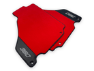 Red Floor Mats For Ferrari 360 Modena 1999-2005 With Carbon Fiber Leather - AutoWin