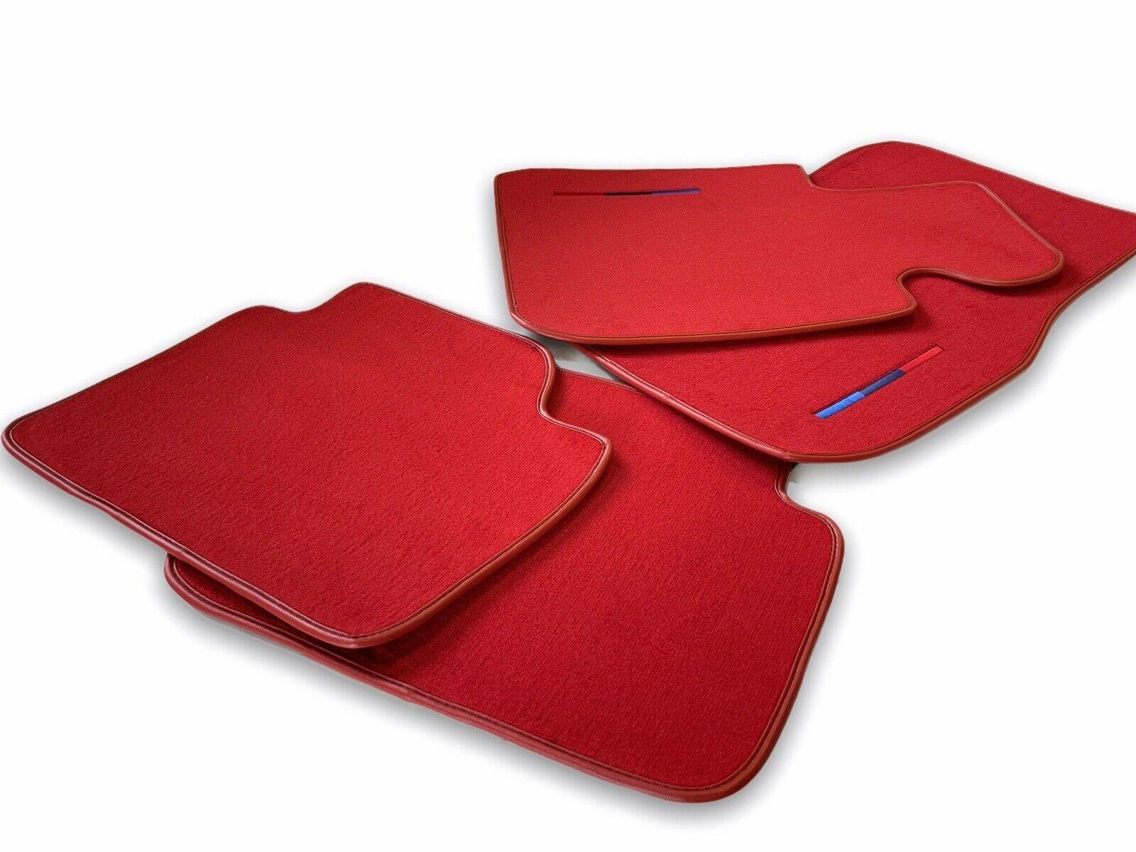 Red Mats For BMW 3 Series E46 4-door Sedan With M Package - AutoWin